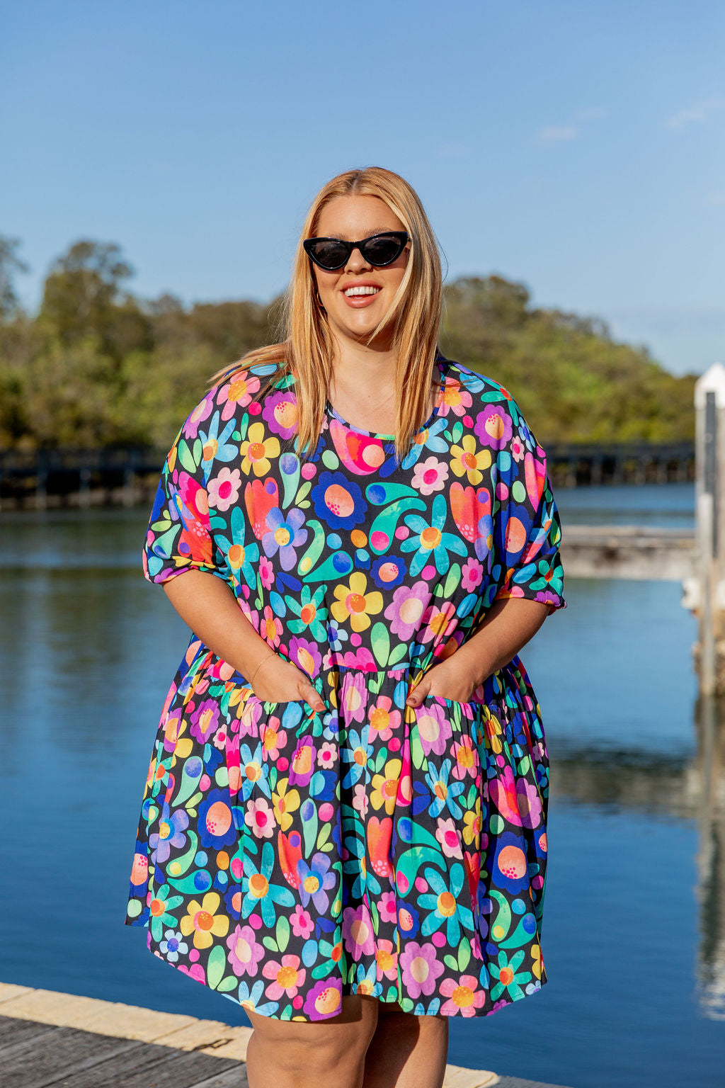 Hazel Floral Dress in Field of Dreams by Kasey Rainbow