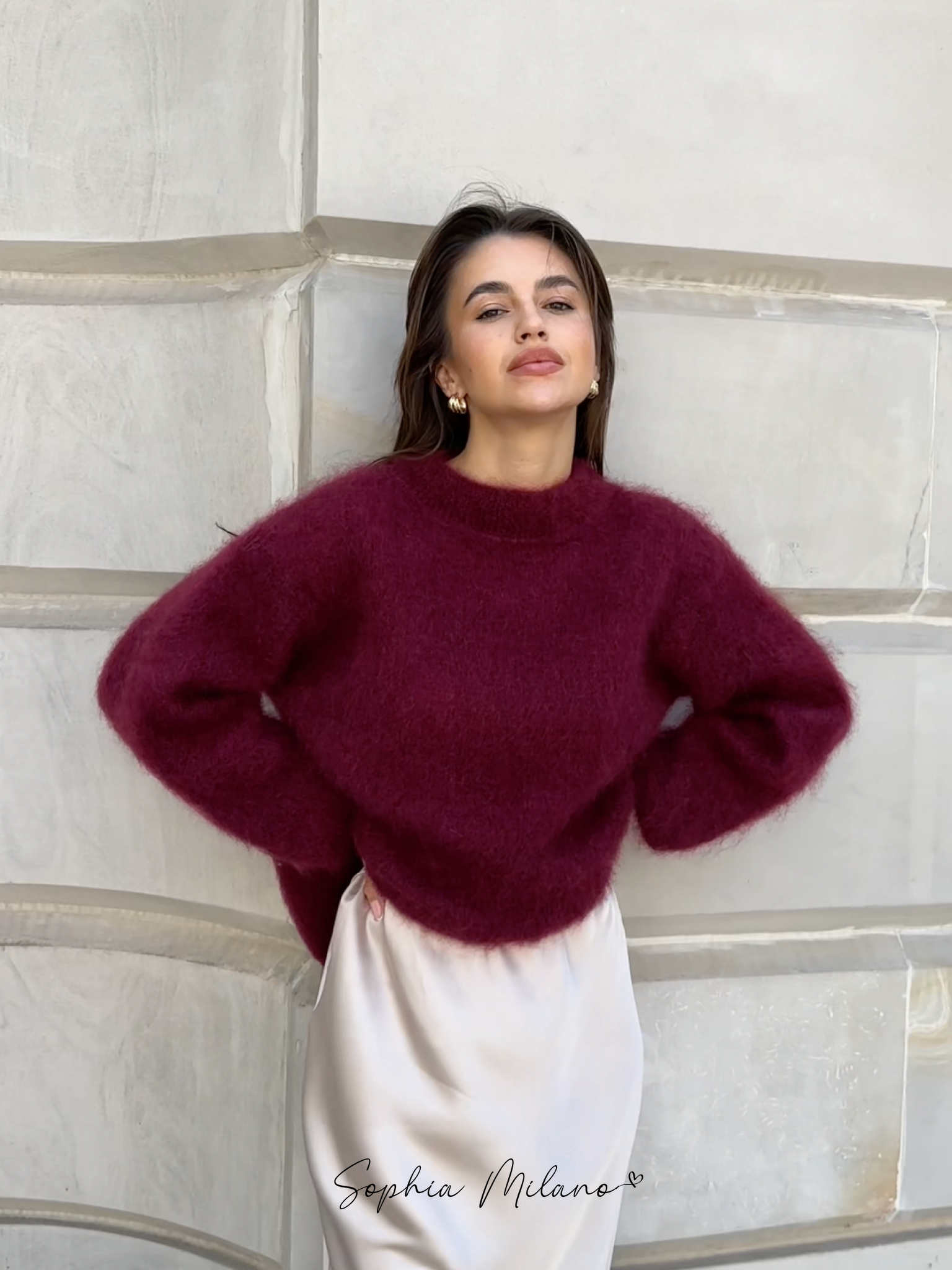 Sophia Mohair Col Rond