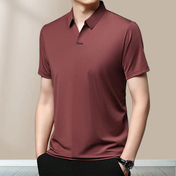 🔥Summer Sale🔥Men’s Casual Lapel Breathable Wrinkle-free T-shirt