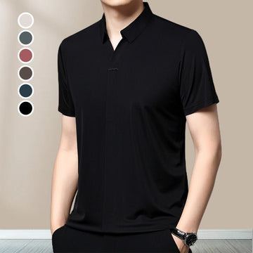 🔥Summer Sale🔥Men’s Casual Lapel Breathable Wrinkle-free T-shirt